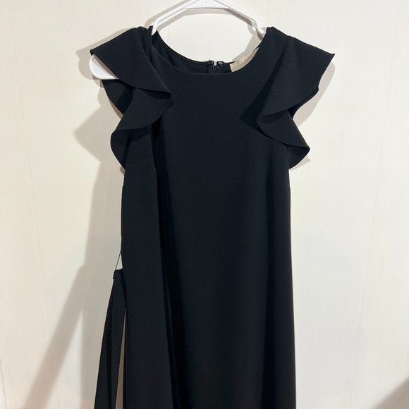 LOFT Dresses & Skirts - Sophisticated Elegance: LOFT Black Flutter Sleeve Dress - Size 8